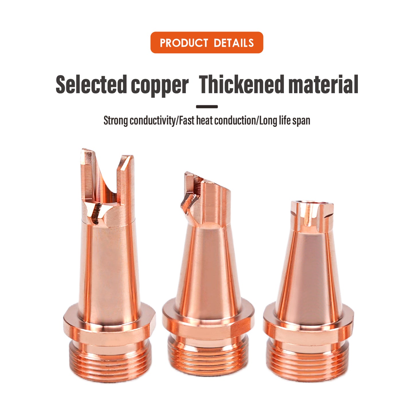SFX Laser Welder Nozzle Tip Kit Copper Nozzles for Portable Laser Welding Gun Laser Welder