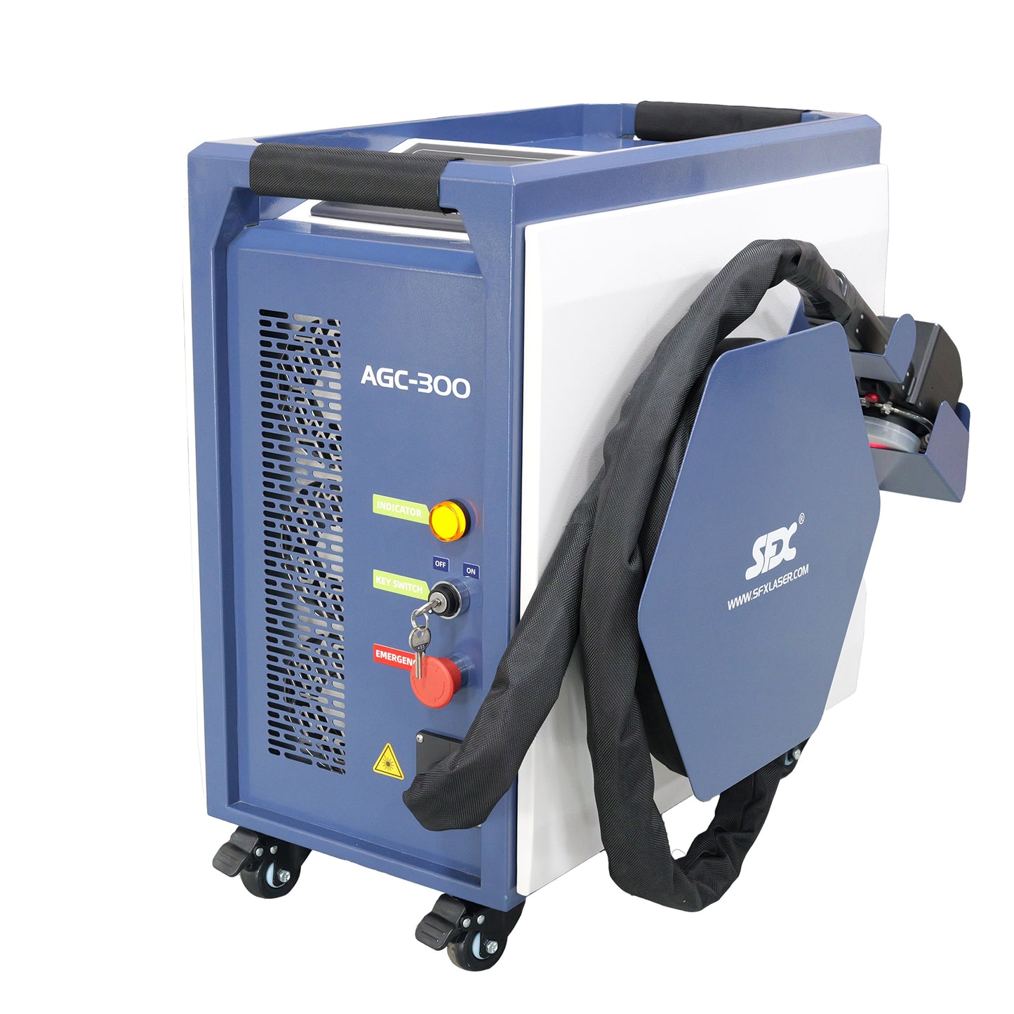 SFX AGC 300/500W High-Precision Pulsed Laser Cleaner with IoT Smart Interconnection Portable Laser Cleaneing for rust/oil stain/coating/paint removal