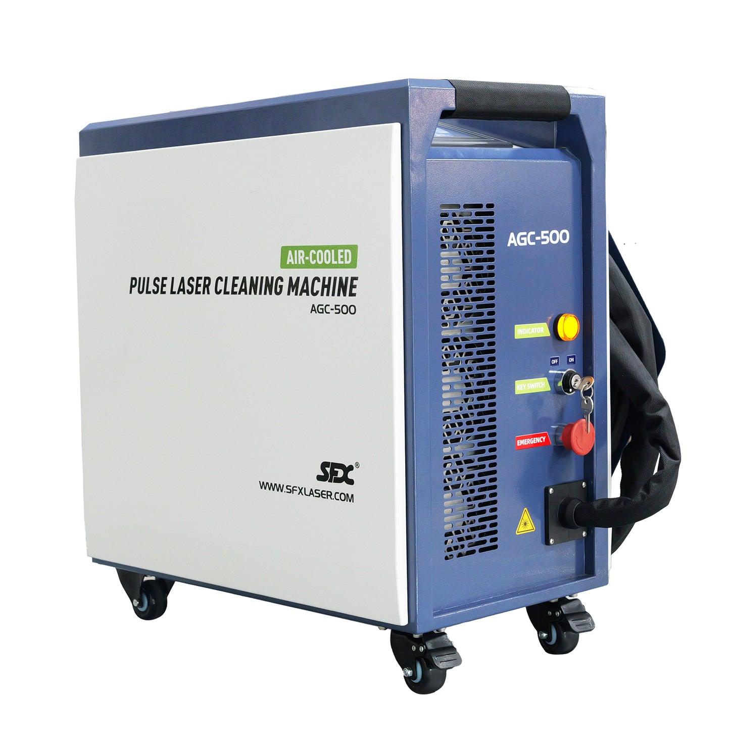 SFX AGC 300/500W High-Precision Pulsed Laser Cleaner with IoT Smart Interconnection Portable Laser Cleaneing for rust/oil stain/coating/paint removal