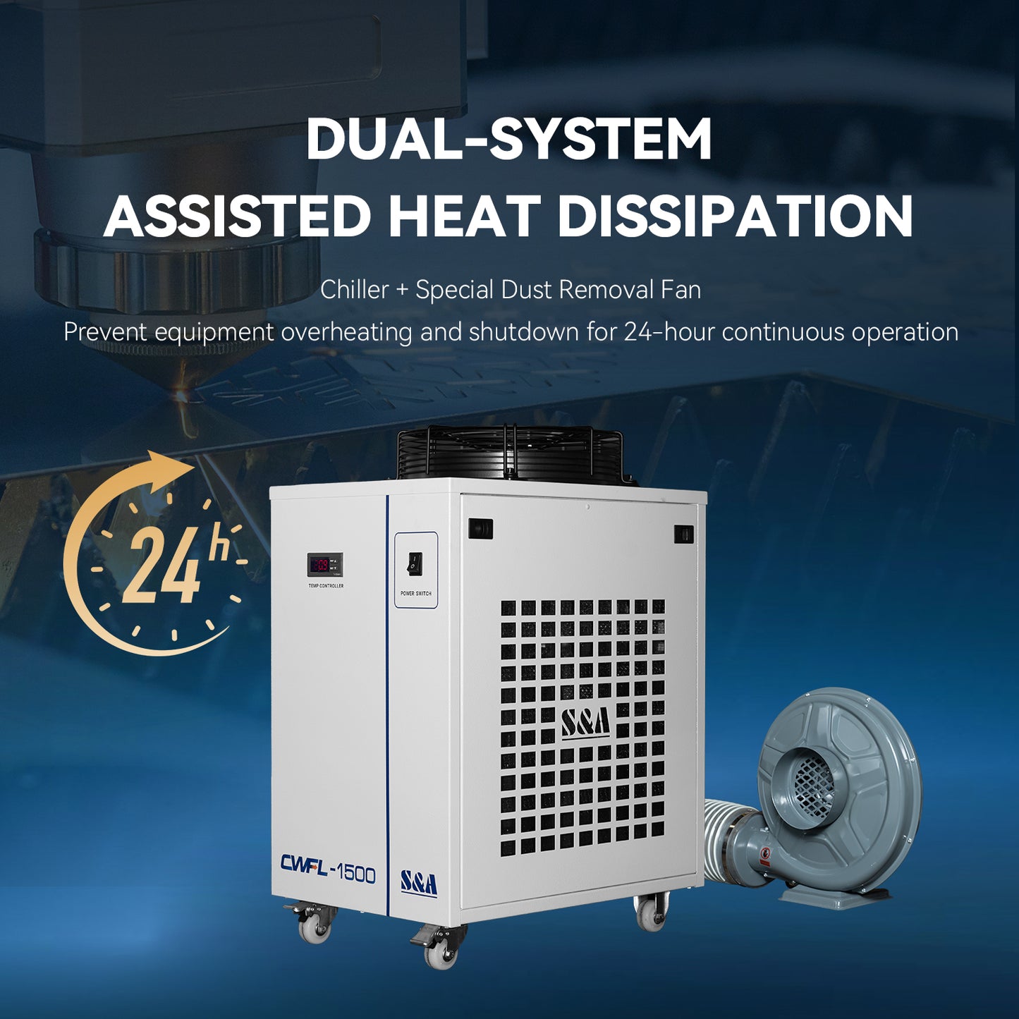 SFX 1500W Fiber & CO2 Integrated Cutting Machine SFX-1390FC Laser Cutter With 1300*900mm Working Area Metal Non-metal Cutter