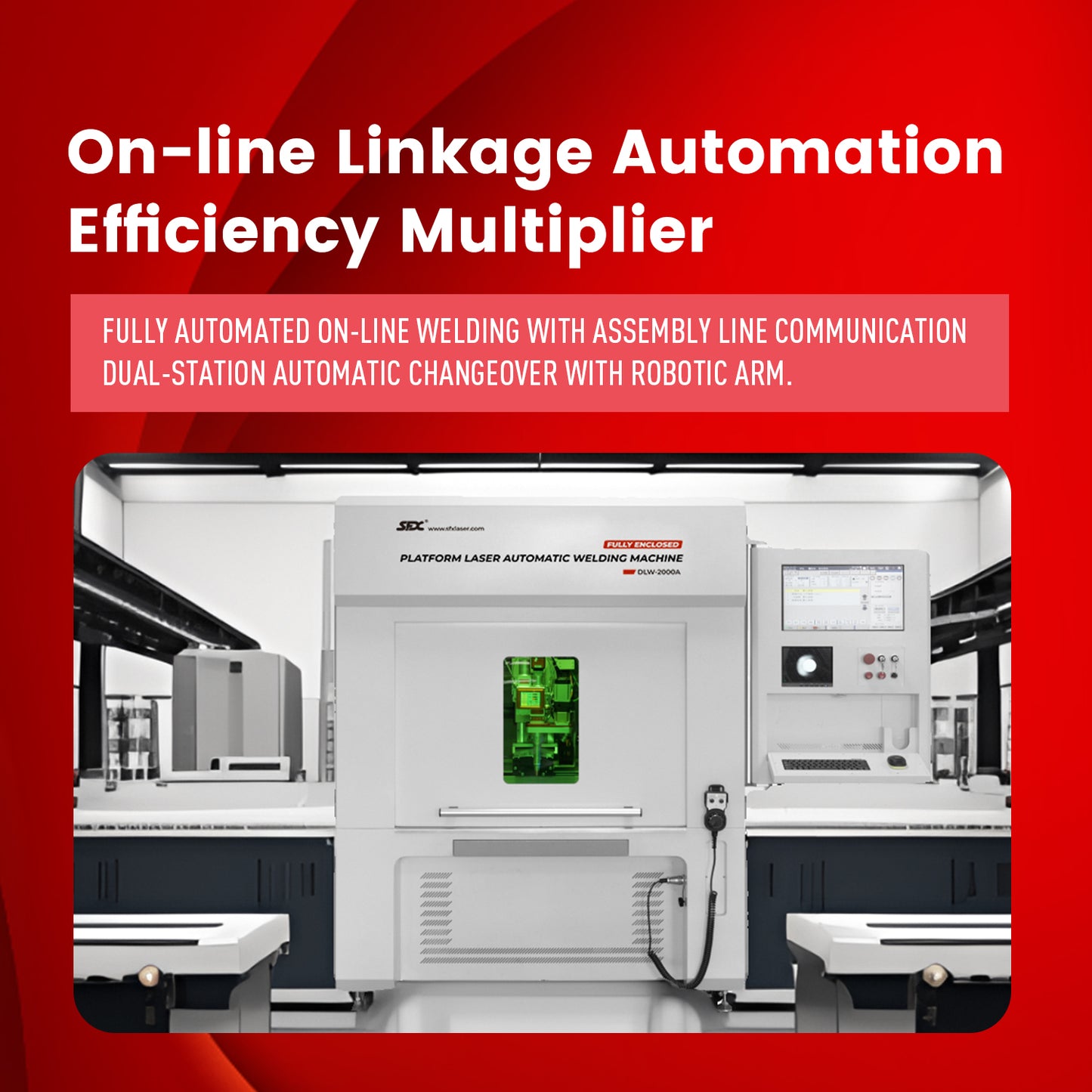SFX DLW 1500/2000/3000W Enclosed Fiber Laser Welding Machine With Fully Automated Intelligent System Durable and Efficient for Metals and Plastics