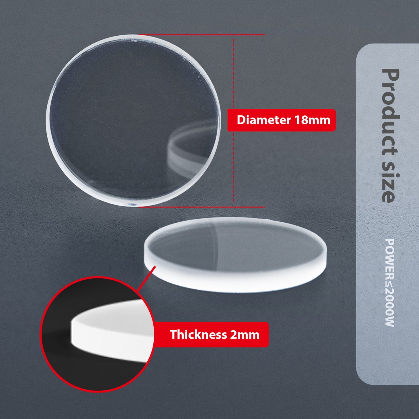 Protective Lens for 1500W/2000W Handheld Fiber Laser Welding Machine