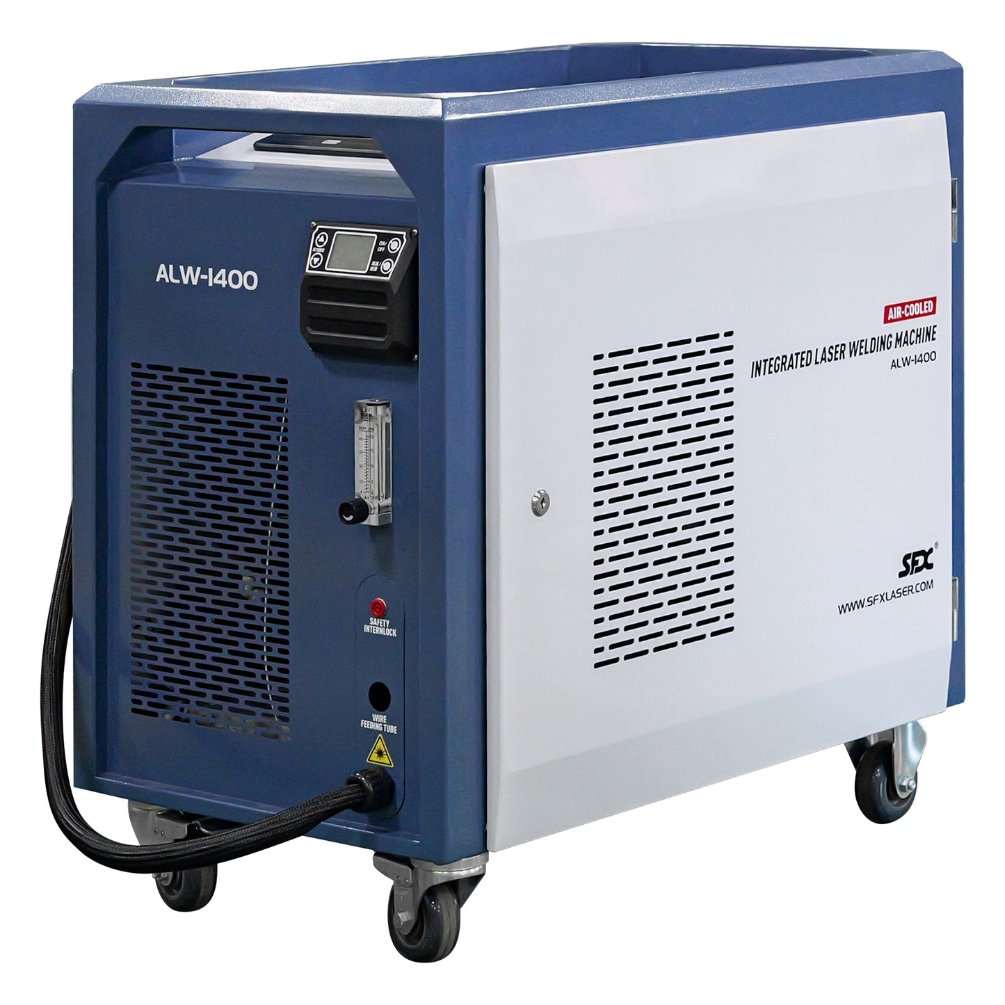 SFX ALW 1400W Integrated Laser Welder Air-Cooled Fiber Laser Welding Machine with Integrated Welding and Weldseam Cleaning for Stainless Steel