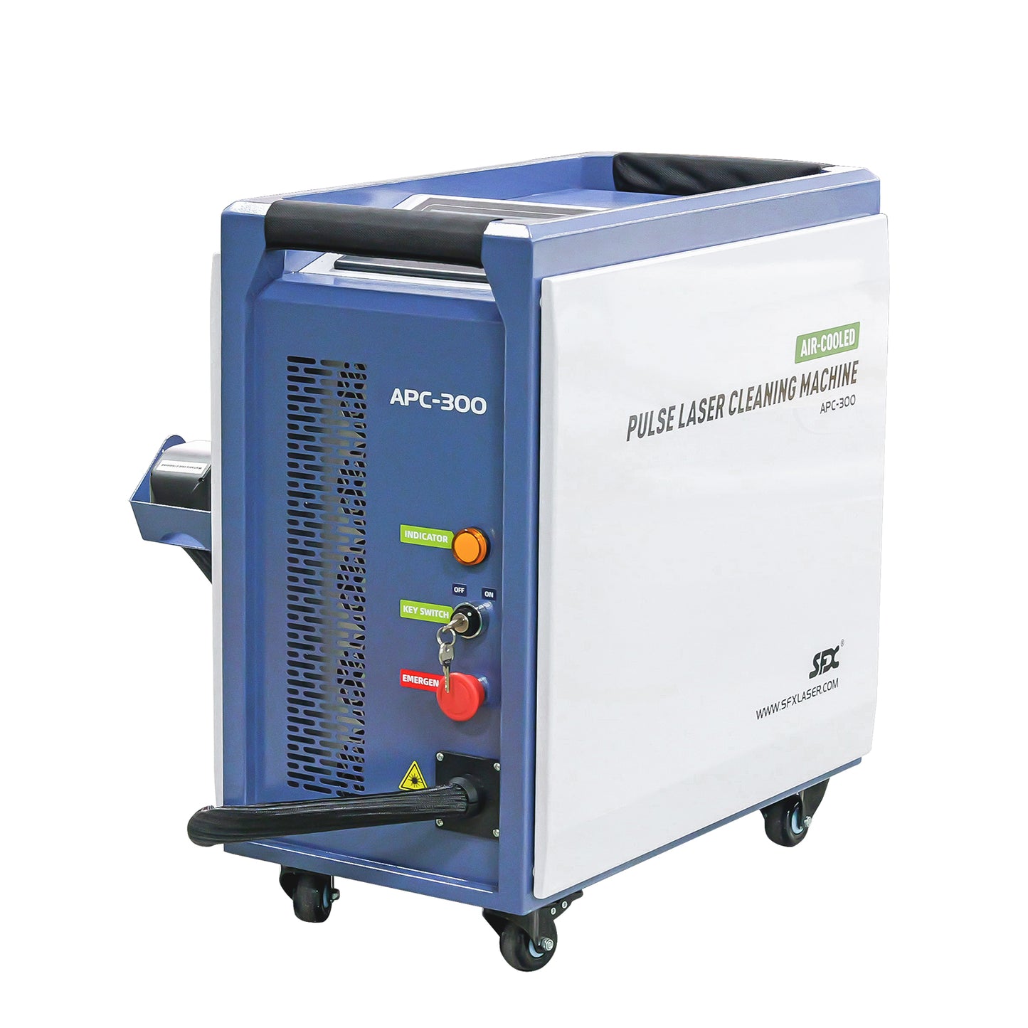 SFX Laser APC 300W Pulsed Laser Cleaning Machine Air-Cooled Laser Rust Removal for Wood Metal