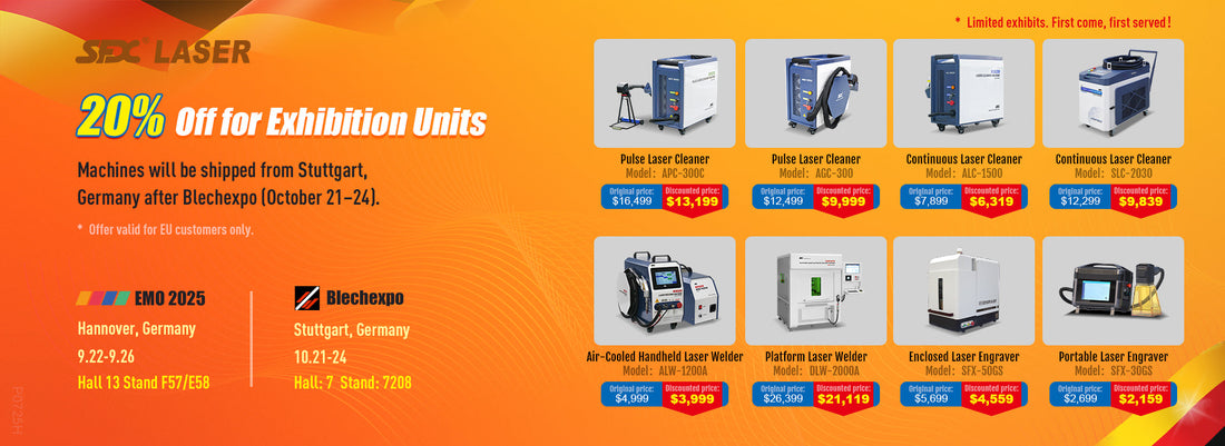 EMO Hannover 2025: Exclusive SFX Promotions on Laser Cleaning, Welding & Marking Machines