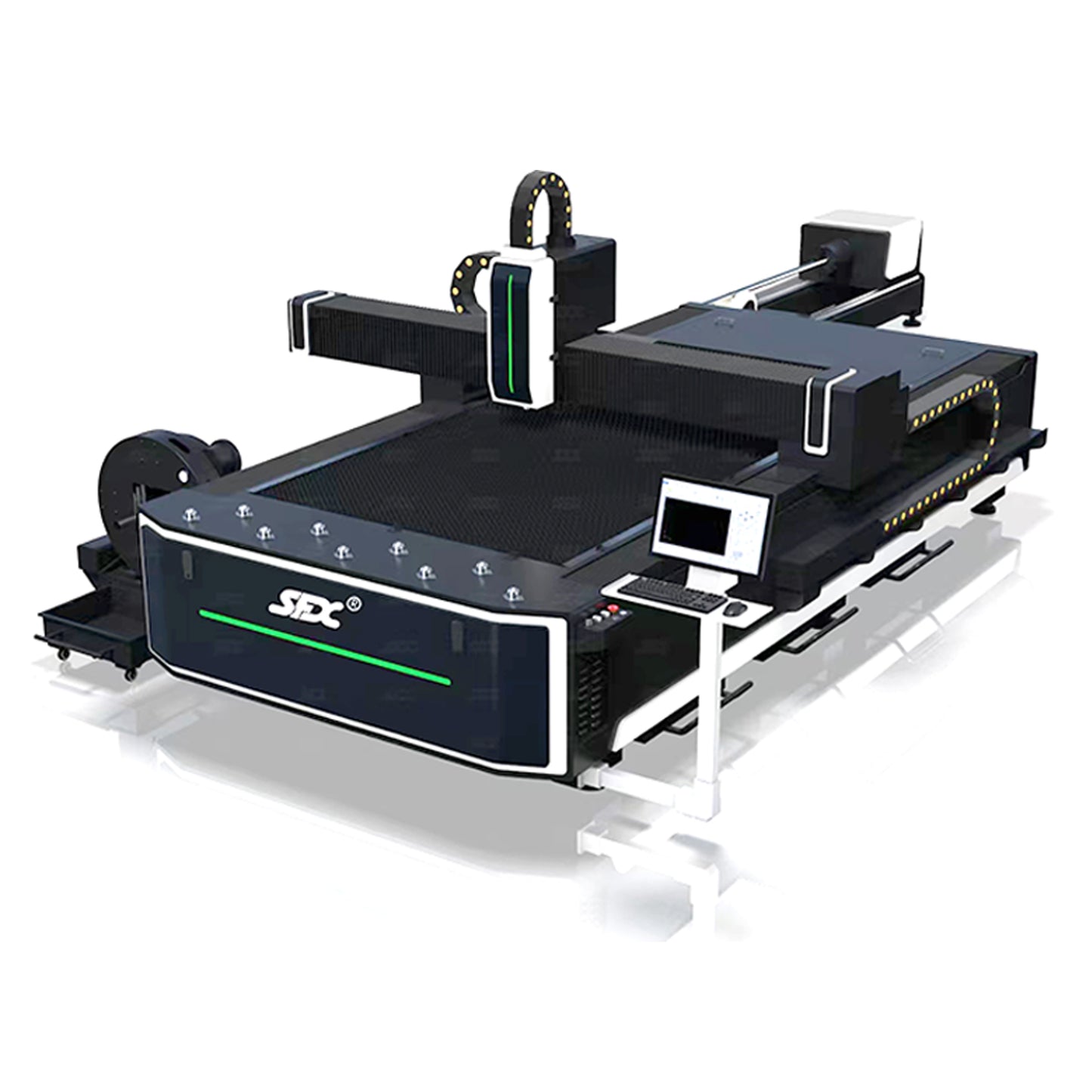 SFX 3KW/6KW Fiber Laser Metal Sheet/Tube Cutting Machine 1500x3000mm for SS, Mild Steel, Carbon Steel, Alloy Steel, Galvanized Sheet, Aluminum Plate Pipes