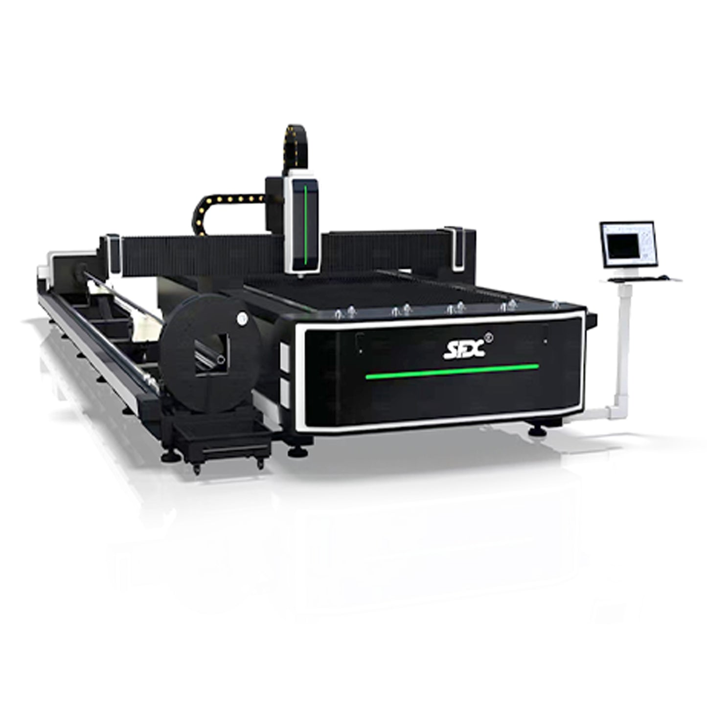 SFX 3KW/6KW Fiber Laser Metal Sheet/Tube Cutting Machine 1500x3000mm for SS, Mild Steel, Carbon Steel, Alloy Steel, Galvanized Sheet, Aluminum Plate Pipes