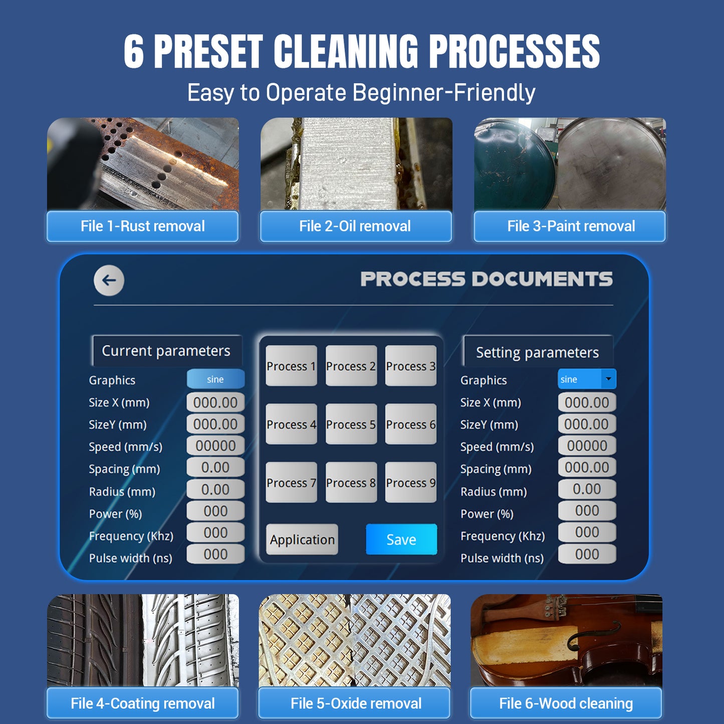 SFX MPC 200/300W Laser Cleaning Machine for Molds and Metals with Smart Remote Control, Anti-Reflection, Industrial Mold Cleaner