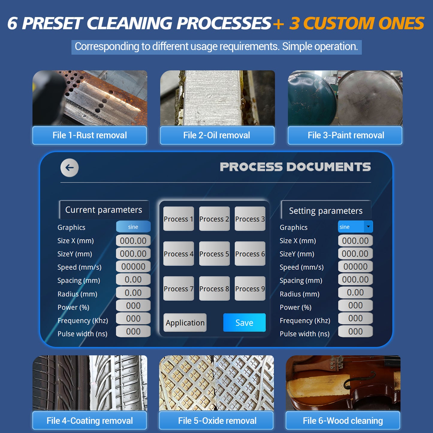 SFX Laser APC-300 Pulsed Laser Cleaning Machine Air-Cooled Laser Rust Removal for Wood Metal