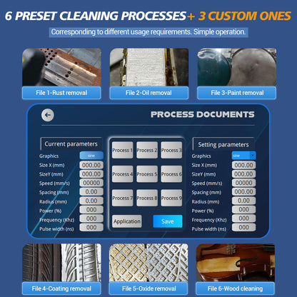 SFX Laser APC-300 Pulsed Laser Cleaning Machine Air-Cooled Laser Rust Removal for Wood Metal