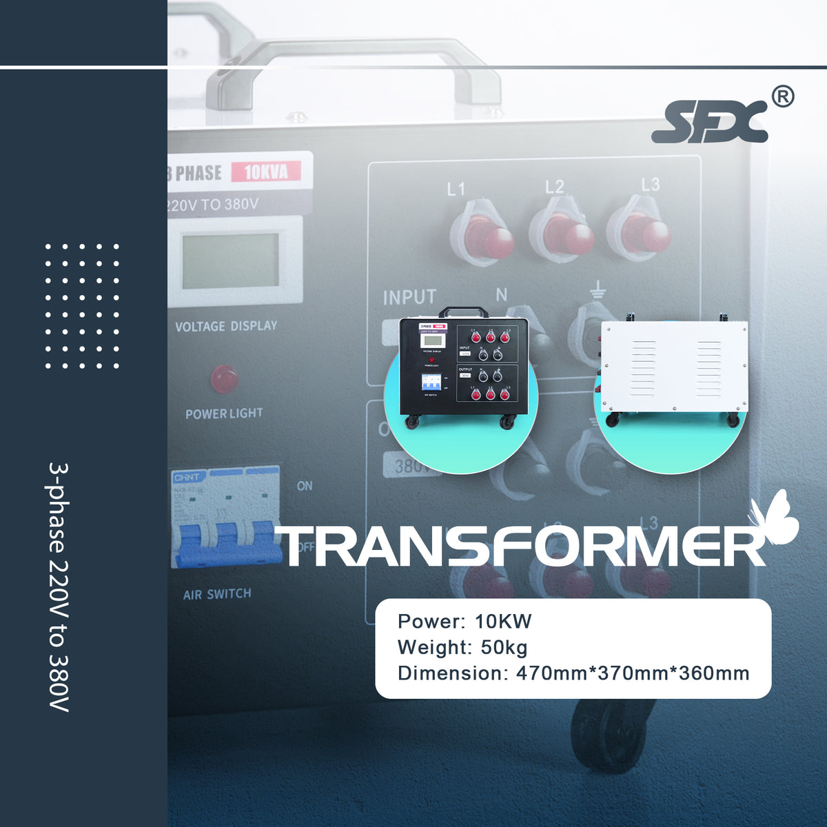 US Stock Used Transformer 8KW/10KW for Laser Cleaning Machine Laser Welding Machine