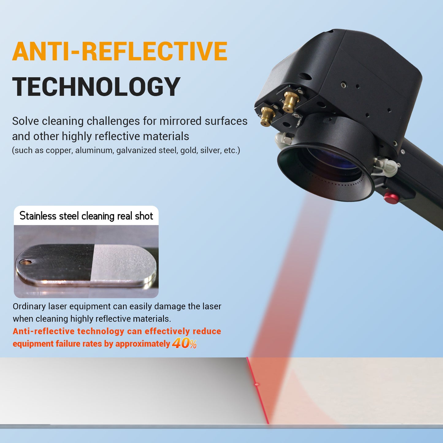 SFX Laser APC-300 Pulsed Laser Cleaning Machine Air-Cooled Laser Rust Removal for Wood Metal