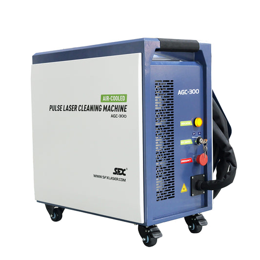 SFX AGC 300/500W  High-Precision Pulsed Laser Cleaner with IoT Smart Interconnection Portable Laser Cleaneing for rust/oil stain/coating/paint removal
