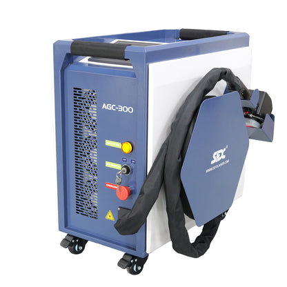 SFX AGC 300/500W  High-Precision Pulsed Laser Cleaner with IoT Smart Interconnection Portable Laser Cleaneing for rust/oil stain/coating/paint removal