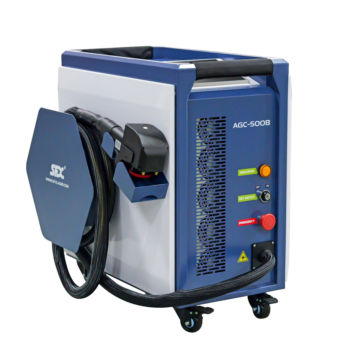 SFX AGC 300W/500W IoT-Enabled Laser Rust Remover – 110V High-Precision Pulsed Laser Cleaning Machine for Metal Surface Maintenance and Automotive Applications