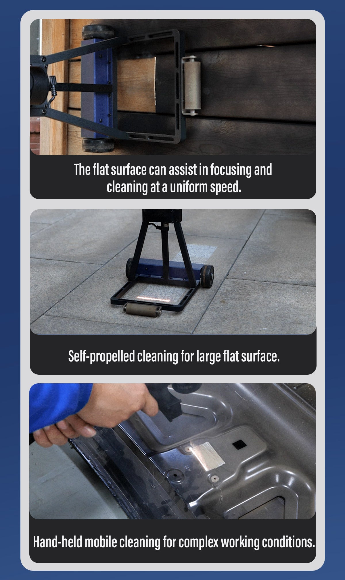 SFX AGC 300W 90% New Pulse Laser Cleaning Machine Air-Cooled Laser Rust Removal for Oil Rust Paint