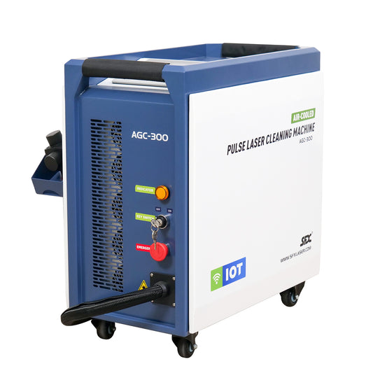 SFX AGC 300/500W IOT Pulsed Laser Cleaner with IoT Smart Interconnection Portable Laser Cleaneing for rust/oil stain/coating/paint removal