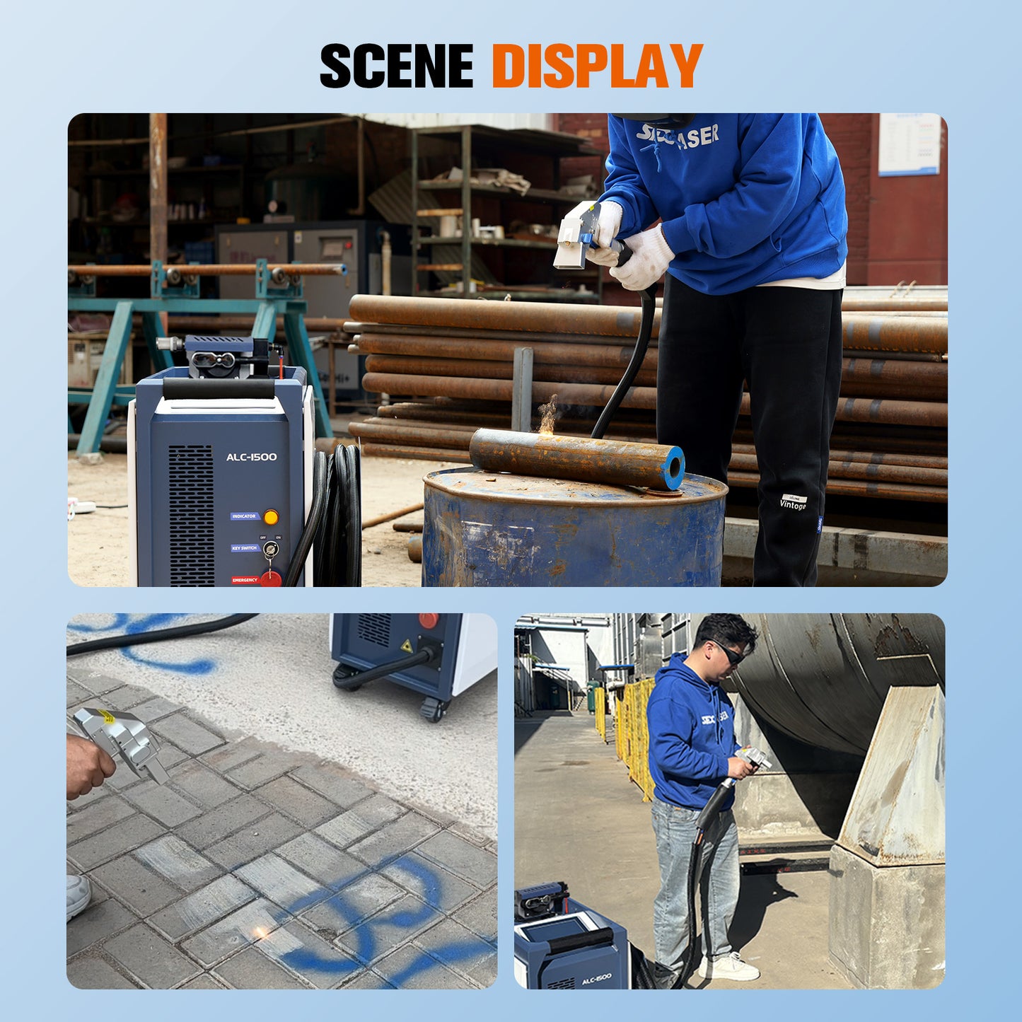SFX ALC 1500W Laser Cleaning Machine with 250mm Wide Beam, Smart Control, No Consumables