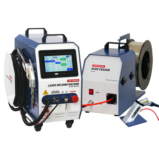 SFX 1200W Air Cooled Laser Welder 2-in-1 Handheld Laser Welding Machine Beam Cleaner with Auto Wire Feeder for Metal Stainless Steel Aluminum Brass