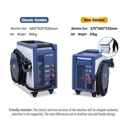 SFX Laser APC Pulsed Laser Cleaning Machine Air-Cooled Laser Rust Removal for Wood Metal