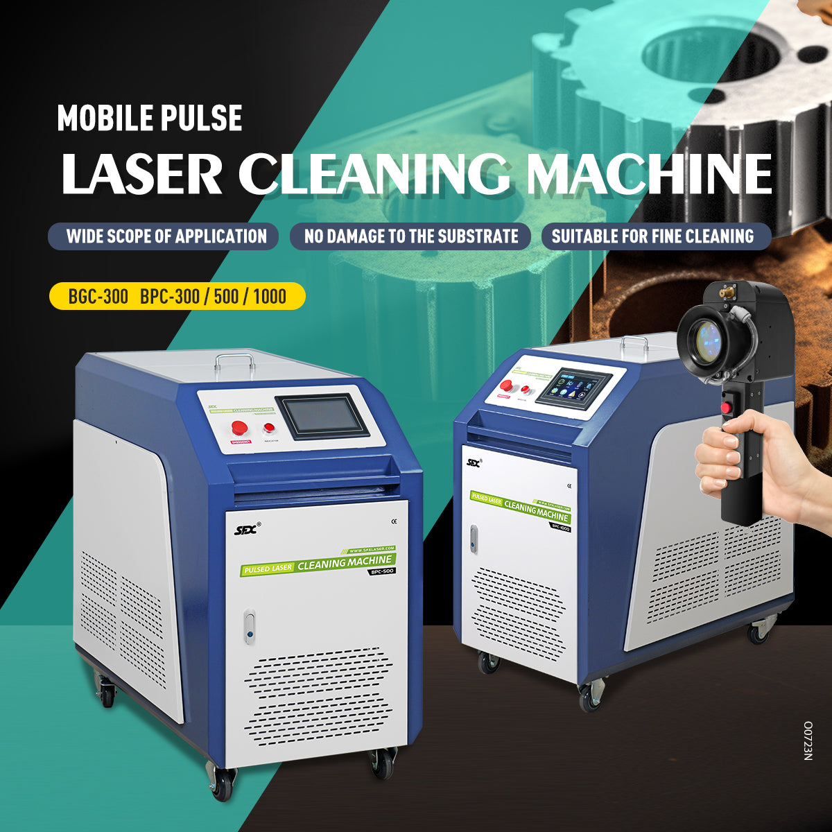 SFX USED BPC 300W Handheld Pulsed Laser Rust Removal for Metal/Wood Oil Painting Coating
