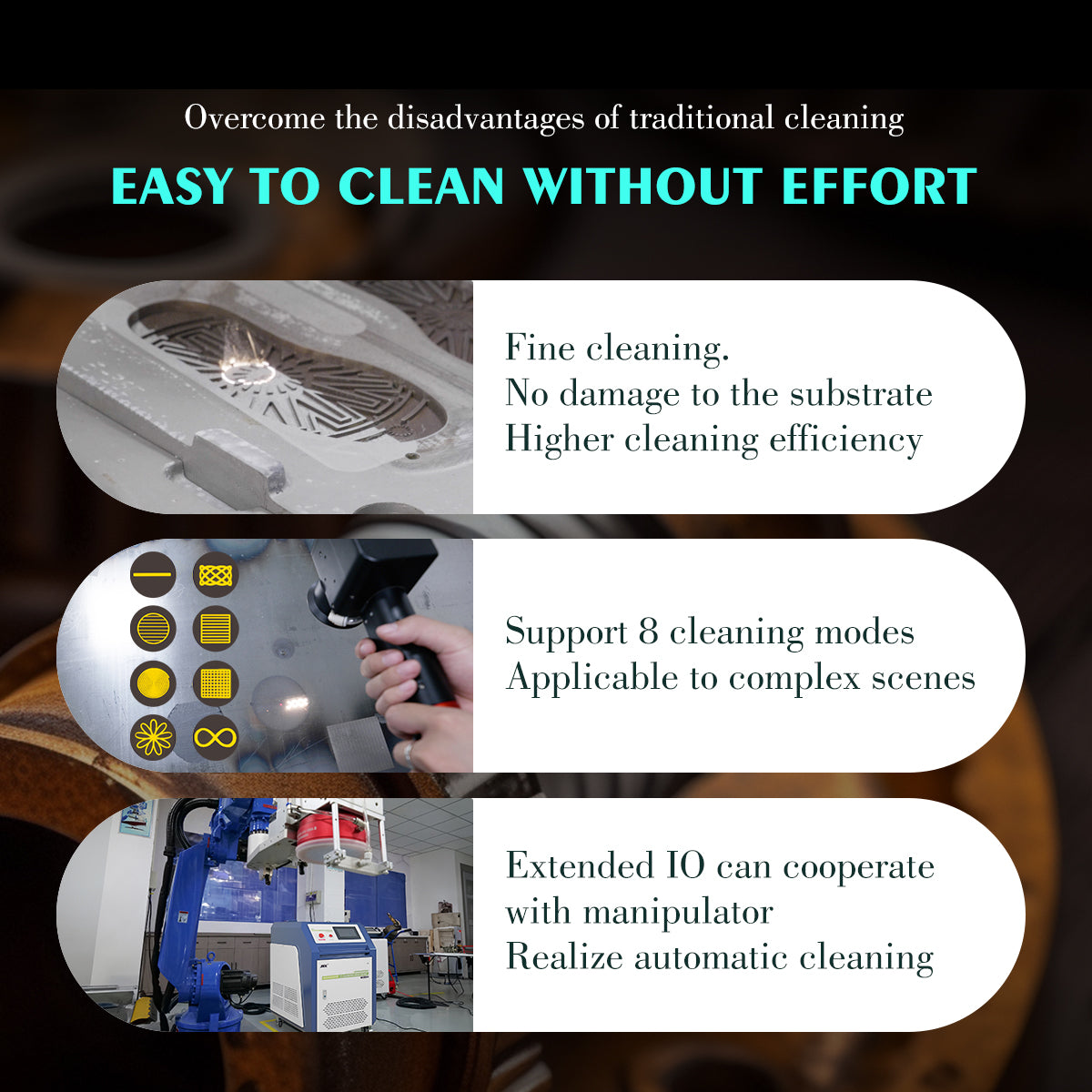SFX USED BPC 300W Handheld Pulsed Laser Rust Removal for Metal/Wood Oil Painting Coating