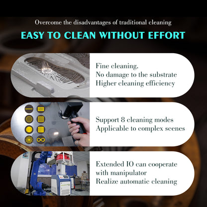 SFX USED BPC 300W Handheld Pulsed Laser Rust Removal for Metal/Wood Oil Painting Coating