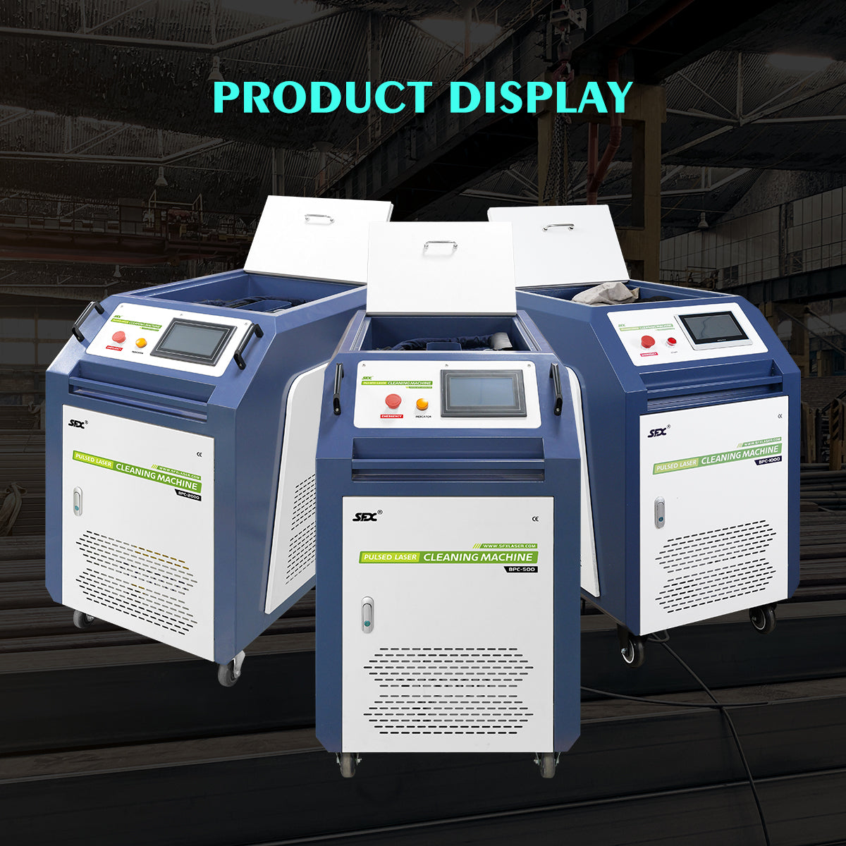 SFX BPC 500W 1000W 2000W Handheld Pulsed Laser Rust Removal for Metal/Wood Oil Painting Coating