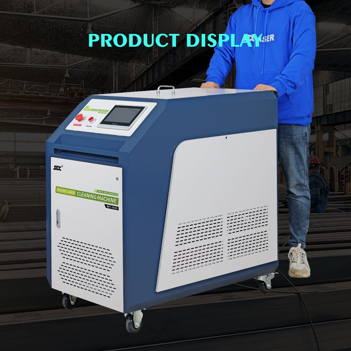 SFX BPC 500W 1000W 2000W Handheld Pulsed Laser Rust Removal for Metal/Wood Oil Painting Coating