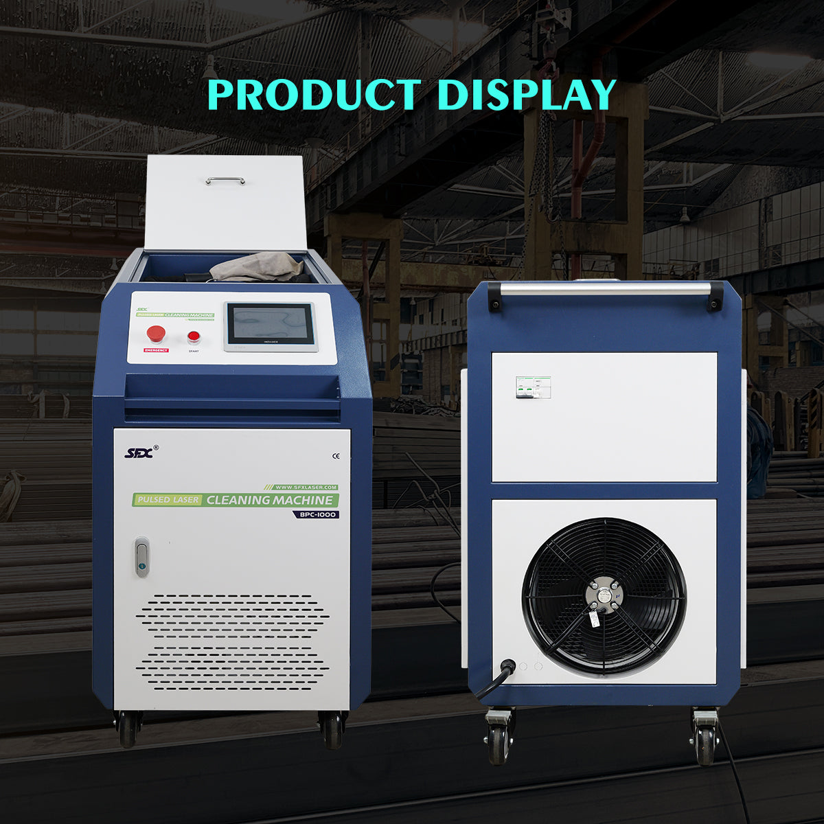 SFX BPC 500W 1000W 2000W Handheld Pulsed Laser Rust Removal for Metal/Wood Oil Painting Coating