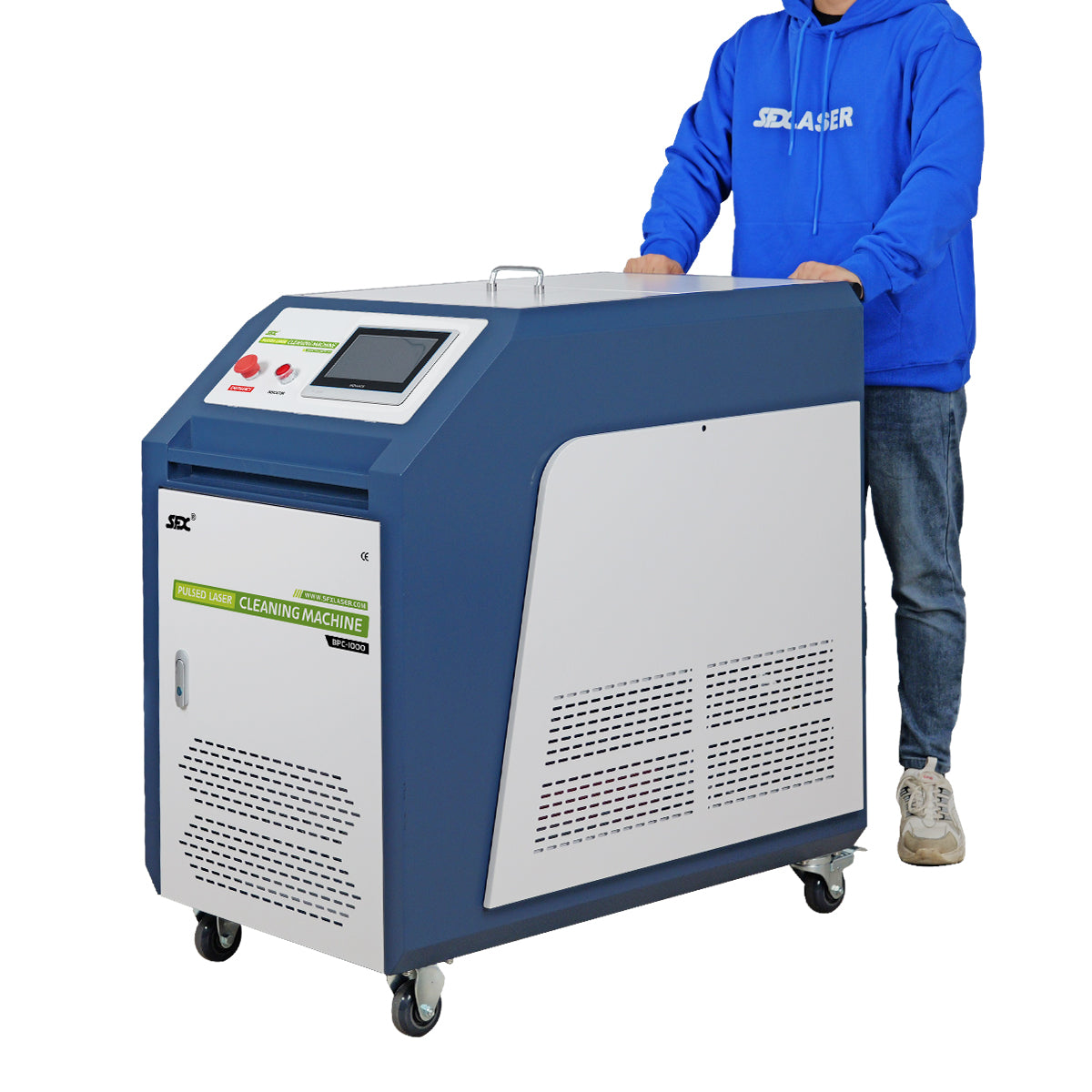 SFX BPC 500W 1000W 2000W Handheld Pulsed Laser Rust Removal for Metal/Wood Oil Painting Coating