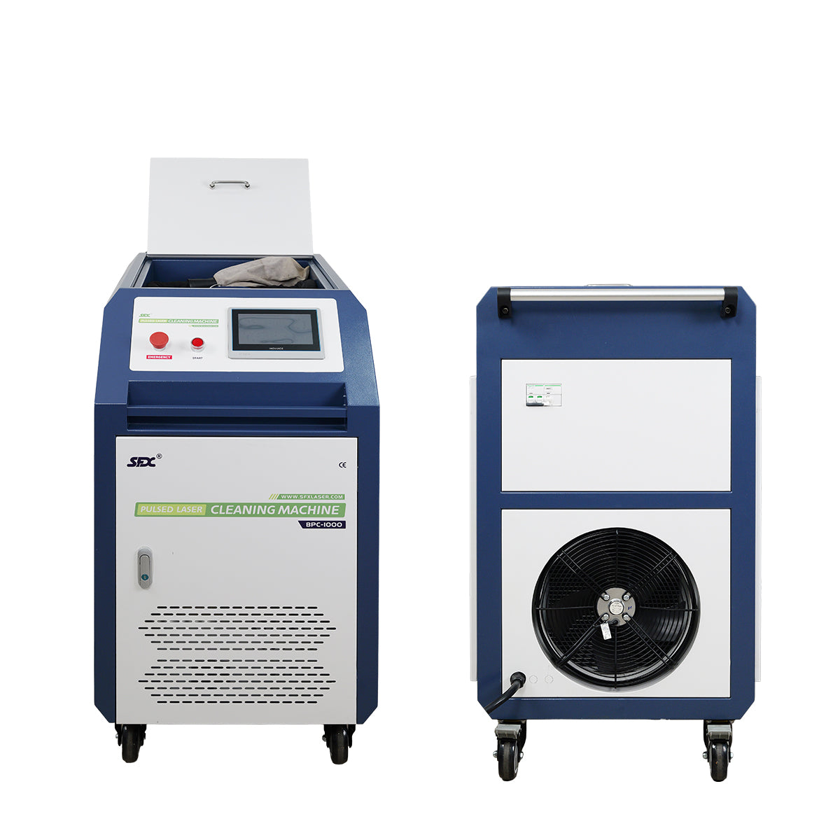 SFX BPC 500W 1000W 2000W Handheld Pulsed Laser Rust Removal for Metal/Wood Oil Painting Coating