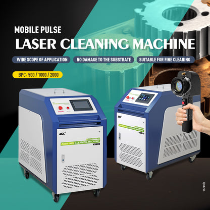 SFX BPC 500W 1000W 2000W Handheld Pulsed Laser Rust Removal for Metal Oil Painting Coating
