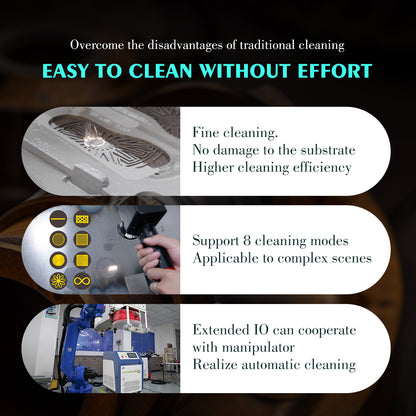 SFX BPC 500W 1000W 2000W Handheld Pulsed Laser Rust Removal for Metal Oil Painting Coating