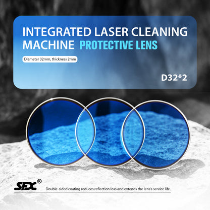 SFX 32×2 mm Double Wobble Laser Cleaning Machine Protective Lens– Fits SLC-2030B SLC-3040B