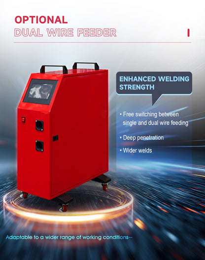SFX 2-in-1 Handheld SLW 1.5KW-3KW Fiber Laser Welder Laser Welding Machine ＆ Seam Cleaning for Stainless Steel Aluminum Hardware Pipe Tube Plate Welding