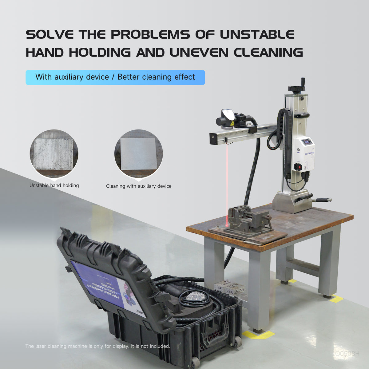 SFX JF-500 Laser Cleaning Auxiliary Device for AGC/APC and LGC/LPC Suitcase Cleaning machine