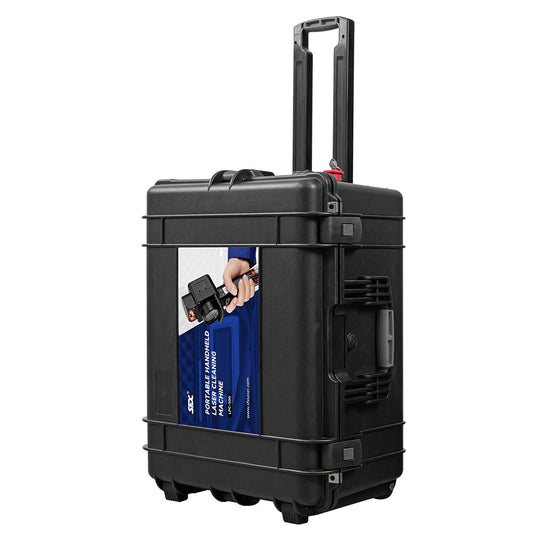 SFX LPC-300/500 Trolleycase Laser Cleaning Machine Portable Air-Cooled Pulsed Laser Rust Remover Paint/Coating Removal Machine for Wood/Metal with IoT Control