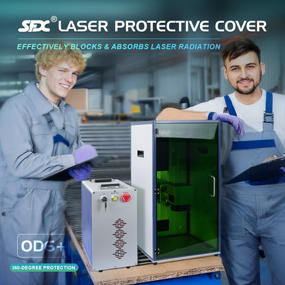 SFX Laser OD6+ Safety Protective Cover for Laser Marking Machines for UV/YAG Beam Blocking in Labs, Workshops & Industrial Settings
