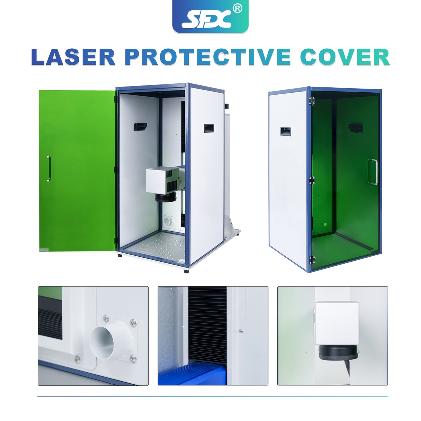 SFX Laser OD6+ Safety Protective Cover for Laser Marking Machines for UV/YAG Beam Blocking in Labs, Workshops & Industrial Settings