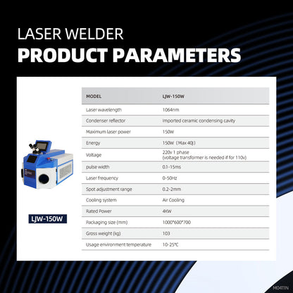 SFX 150W/200W Spot Laser Welder Welding Machine for Metal Gold Silver Jewelry Repair 220V/380V