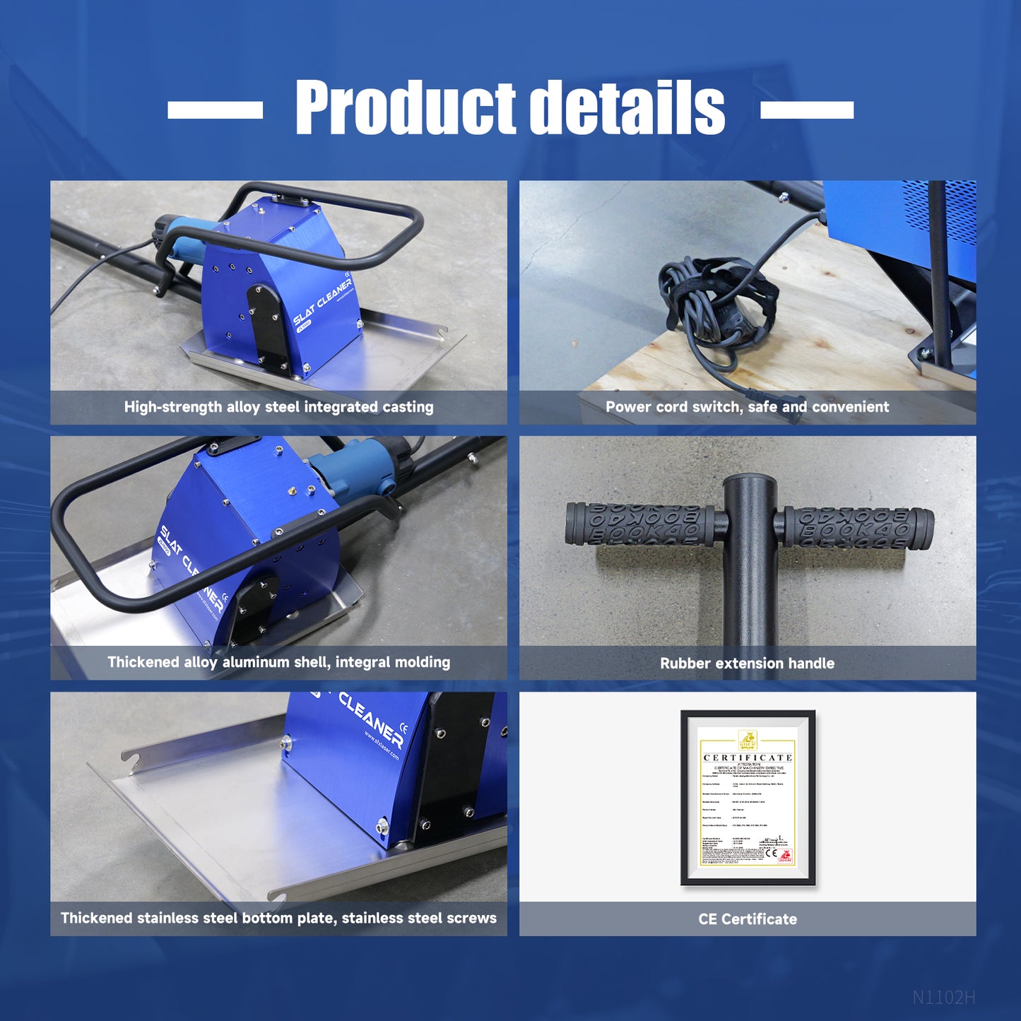 SFX Laser Slat Cleaning Machine JS-1000/2300 Laser Cutting Machine 220V Portable Slag Remover Cleaning Tool for CNC Laser Cutting Table Sword Fence Plasma Cutters