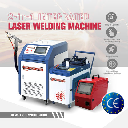 SFX 2-in-1 Handheld BLW 1.5KW-3KW Fiber Laser Welder Laser Welding Machine ＆ Seam Cleaning for Stainless Steel Aluminum Hardware Pipe Tube Plate Welding