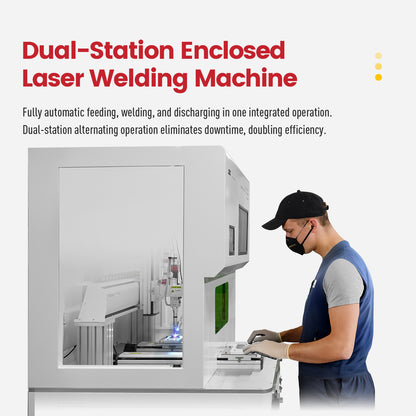 Dual-station Fully Enclosed Platform Automatic Laser Welding Machine Precision Fiber Welding Machine Automatic Welding