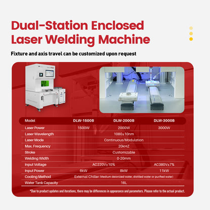 Dual-station Fully Enclosed Platform Automatic Laser Welding Machine Precision Fiber Welding Machine Automatic Welding