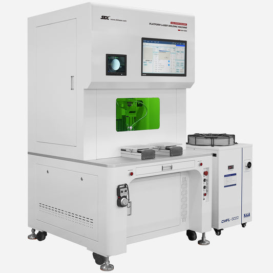Dual-station Fully Enclosed Platform Automatic Laser Welding Machine 1500/2000/3000W Precision Fiber Welding Machine Automatic On-line Welding