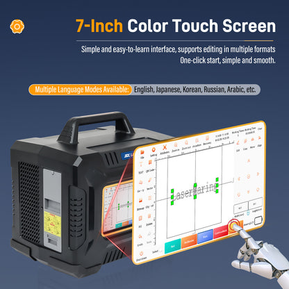 SFX 60W Laser Engraver Handheld Laser Marking Machine for 100×100mm Working Area 90/240V Portable Laser Marker for Metal, Wood