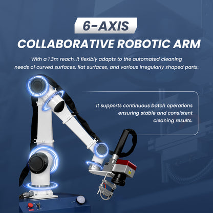 SFX RPC-500 Robotic Laser Cleaning Machine 6-Axis Automated Laser Cleaner for Industrial Cleaning