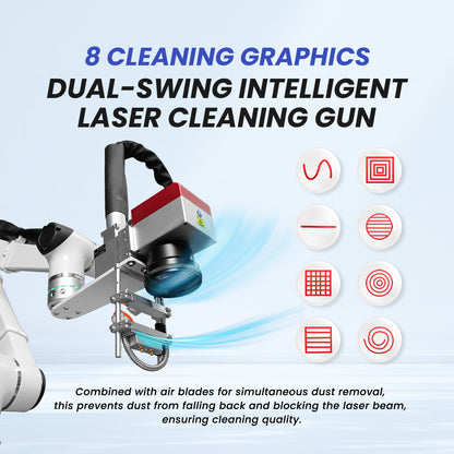 SFX RPC-500 Robotic Laser Cleaning Machine 6-Axis Automated Laser Cleaner for Industrial Cleaning