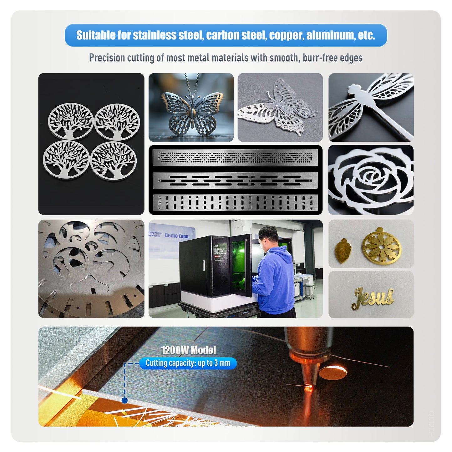 SFX-2030 1200W/1500W/2000W/3000W Air-Cooled Fiber Laser Cutting Machine for Precision Metal Cutting